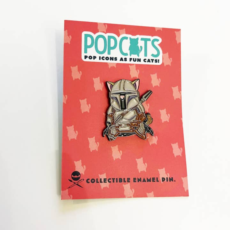 MANDALORIAN CAT ENAMEL PIN