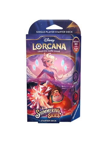 DISNEY LORCANA TCG SHIMMERING SKIES - STARTER DECK - AMETHYST & RUBY (ELSA/WRECK-IT RALPH)