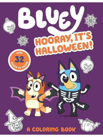 PENGUIN RANDOM HOUSE BLUEY HOORAY, IT'S HALLOWEEN COLORING BOOK