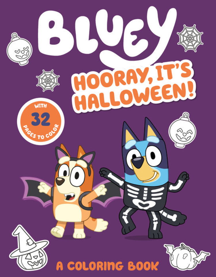 PENGUIN RANDOM HOUSE BLUEY HOORAY, IT'S HALLOWEEN COLORING BOOK
