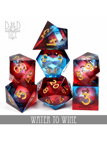 DND DICE WATER TO WINE - LIQUID CORE RPG DICE SET