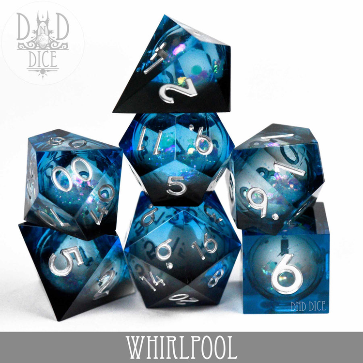 DND DICE WHIRLPOOL - LIQUID CORE RPG DICE SET