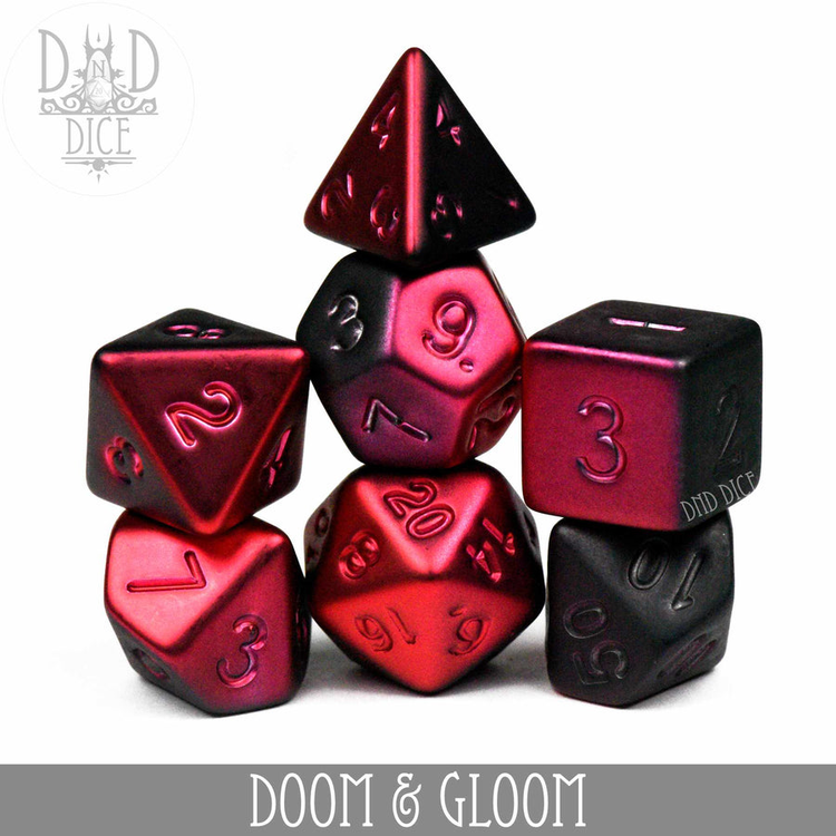 DND DICE DOOM AND GLOOM DICE SET