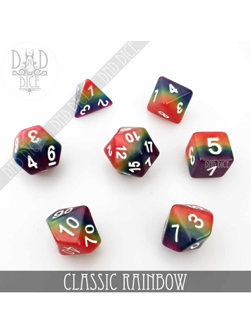 DND DICE CLASSIC RAINBOW DICE SET