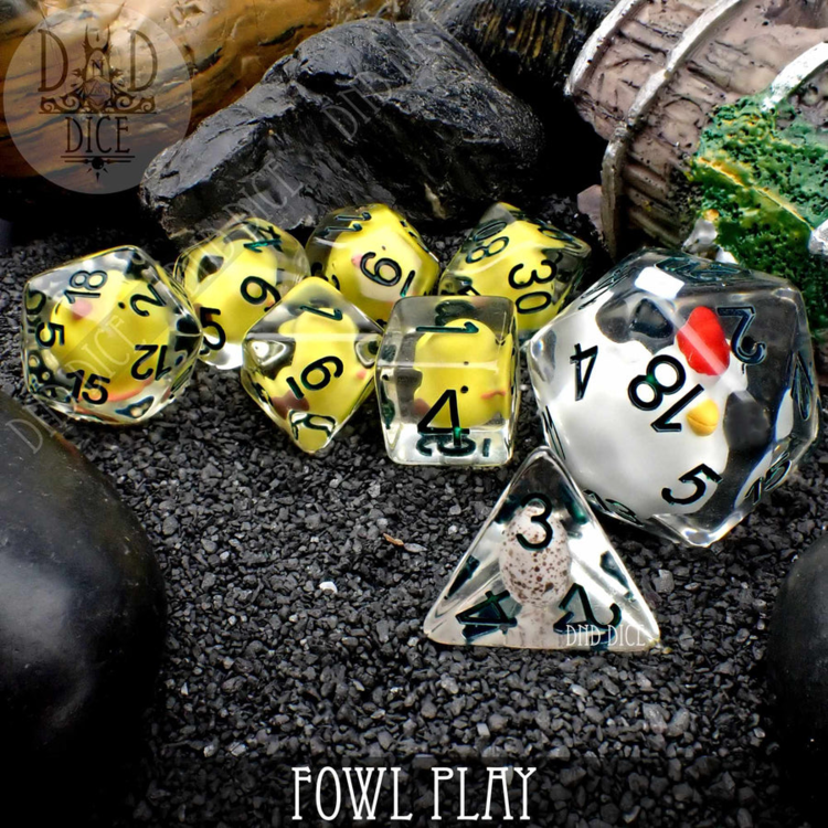 DND DICE FOWL PLAY DICE SET