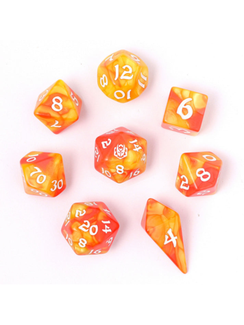 HYMGHO WYRMFORGED ROLLERS - ROUNDED EDGE 8 PIECE POLY DICE SET - FAE CANDY