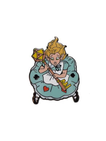 FOAM BRAIN GAMES FOAM BRAIN GAMES ALICE'S ADVENTURES IN DICELAND ENAMEL PIN: ALICE