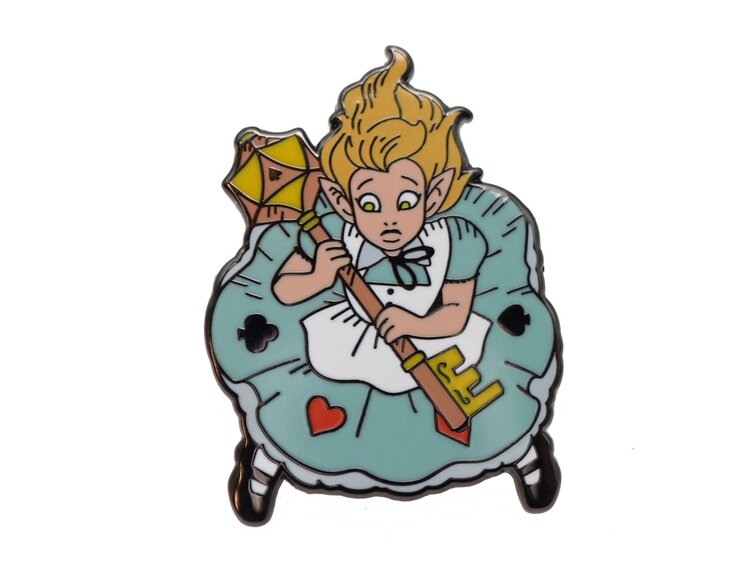 FOAM BRAIN GAMES FOAM BRAIN GAMES ALICE'S ADVENTURES IN DICELAND ENAMEL PIN: ALICE