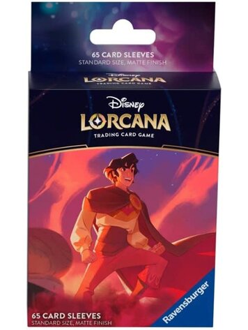 RAVENSBURGER DISNEY LORCANA TCG: SHIMMERING SKIES SLEEVES 65 CT - ALADDIN