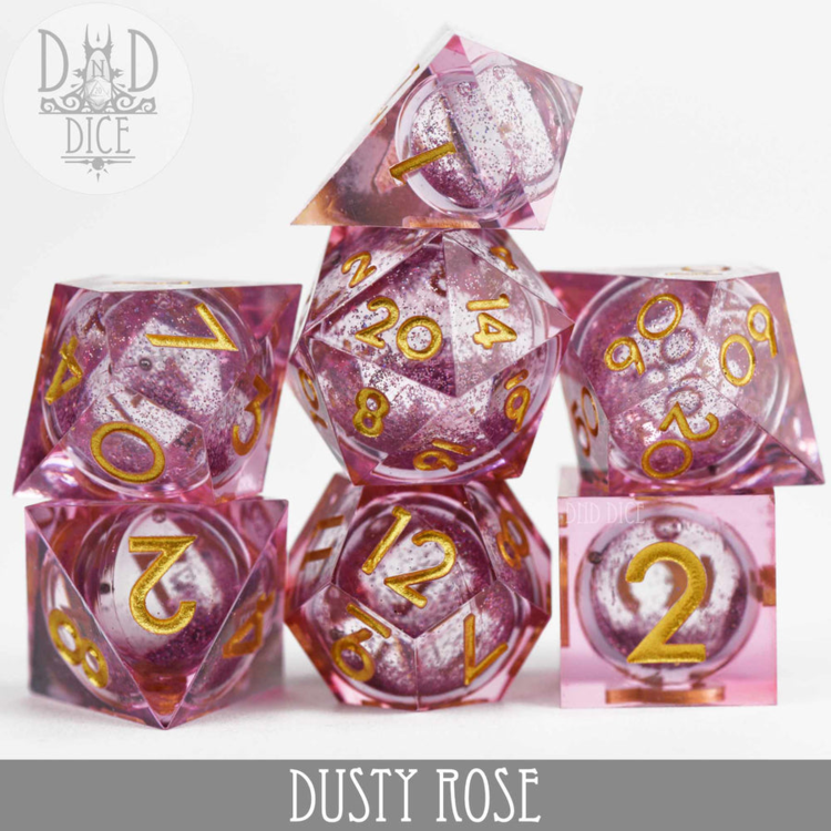 DND DICE DUSTY ROSE - LIQUID CORE RPG DICE SET