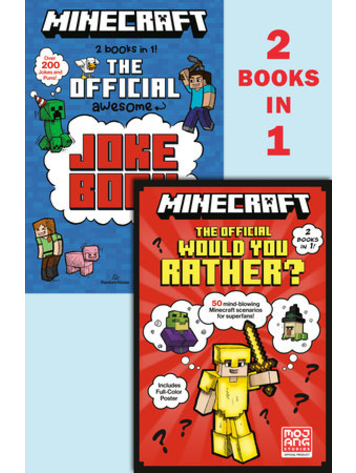 PENGUIN RANDOM HOUSE MINECRAFT 2-IN-1 THE OFFICAL WOULD YOU RATHER/THE OFFICIAL JOKEBOOK SC