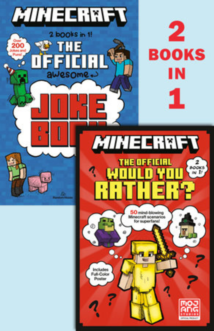 PENGUIN RANDOM HOUSE MINECRAFT 2-IN-1 THE OFFICAL WOULD YOU RATHER/THE OFFICIAL JOKEBOOK SC