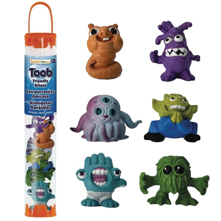 FRIENDLY ALIENS 6PC FIGURINE TOOB