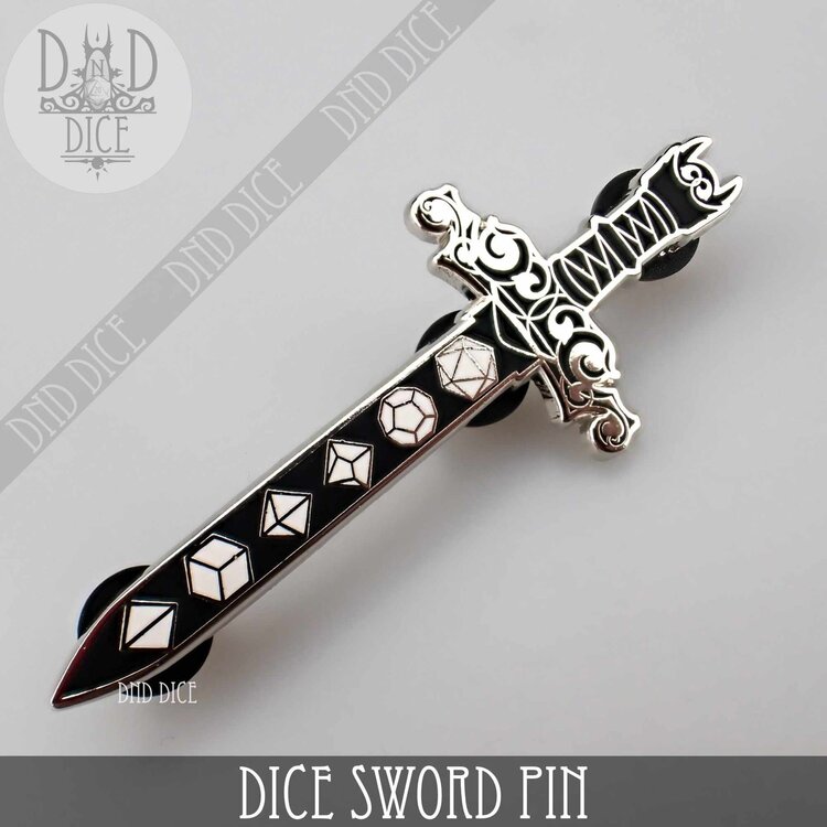 DND DICE DICE SWORD PIN