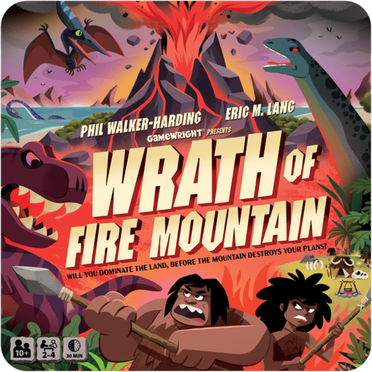 GAMEWRIGHT WRATH OF FIRE MOUNTAIN BOARD GAME
