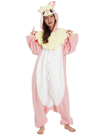 SAZAC KIGURUMI- FLUFFY RABBIT PINK