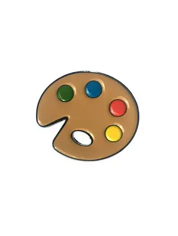 KOLORSPUN ENAMEL PIN - ARTIST PAINT PALETTE