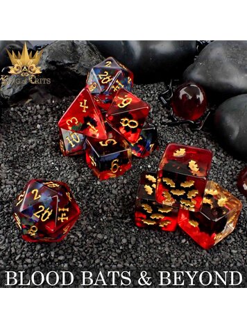 DND DICE BLOOD BATS & BEYOND - 11 DICE SET
