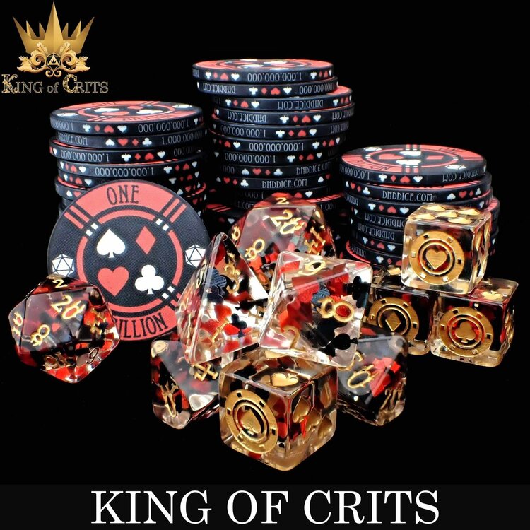 DND DICE KING OF CRITS - 11 DICE SET