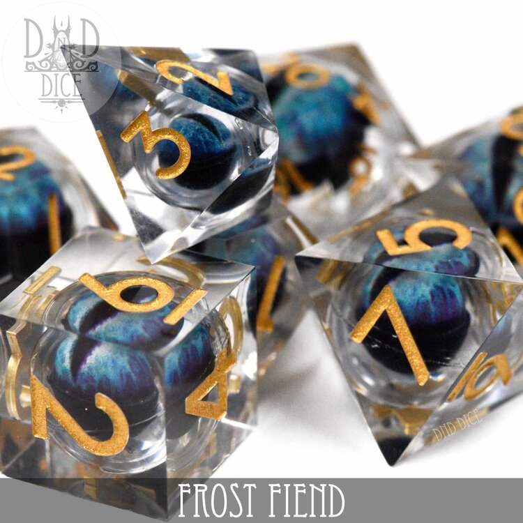 DND DICE FROST FIEND LIQUID CORE DICE SET