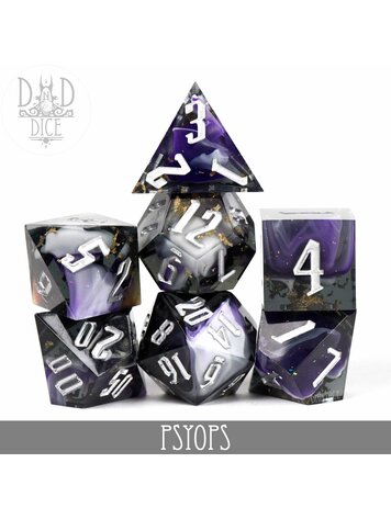 DND DICE PSYOPS HANDMADE DICE SET