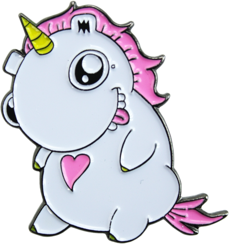 ENAMEL PIN - CHUBBY UNICORN