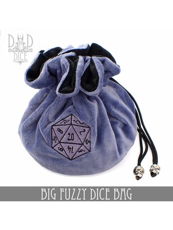 DND DICE BIG FUZZY DICE BAG - BLUE