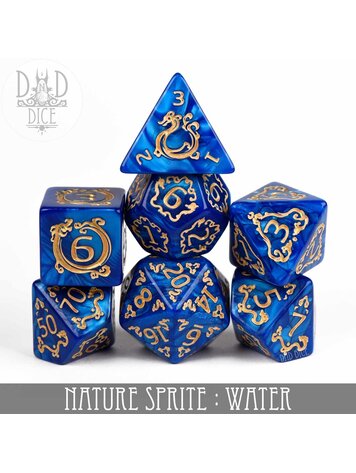DND DICE NATURE SPRITE WATER DICE SET
