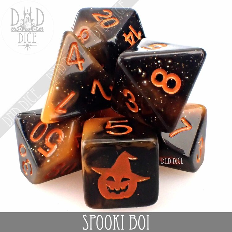 DND DICE SPOOKI BOI DICE SET