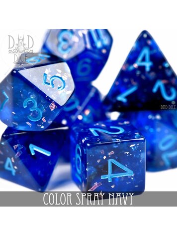 DND DICE COLOR SPRAY NAVY DICE SET