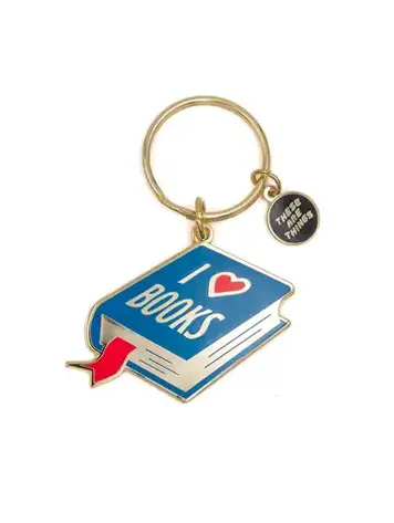 THESE ARE THINGS KEYCHAIN - I LOVE BOOKS