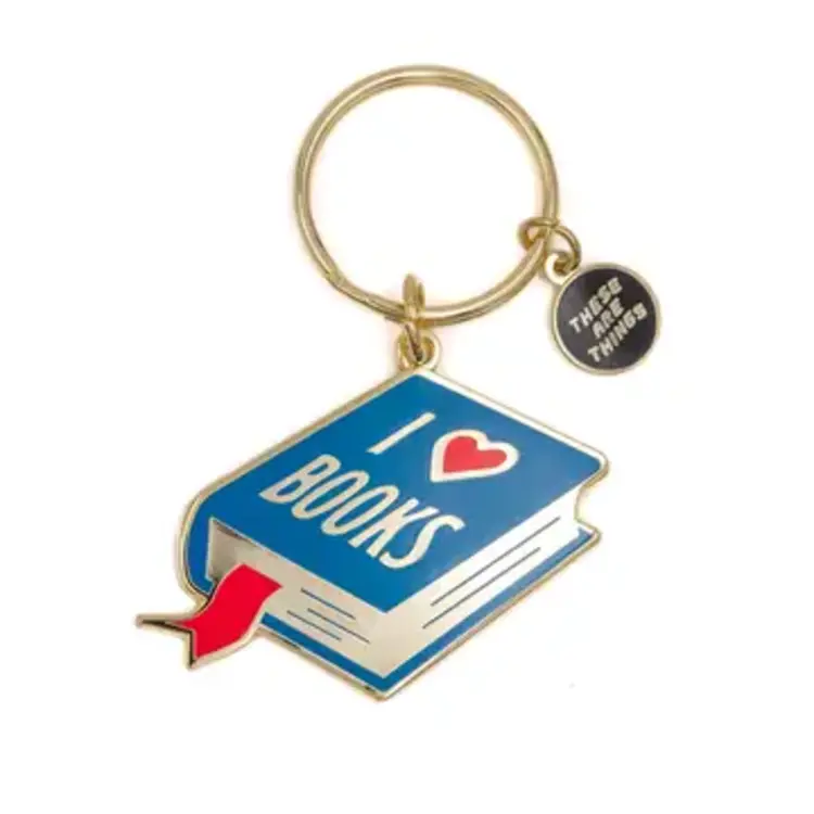 THESE ARE THINGS KEYCHAIN - I LOVE BOOKS