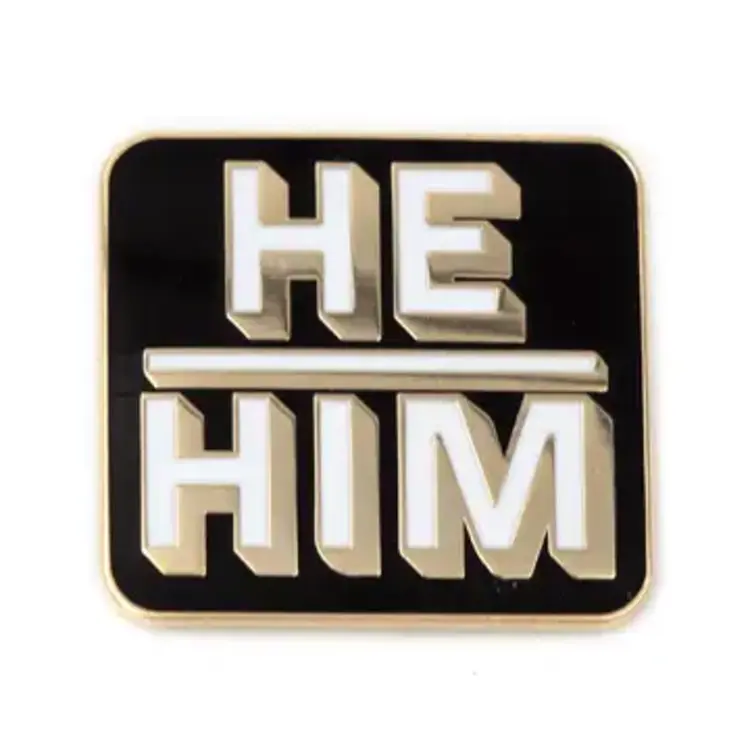 THESE ARE THINGS ENAMEL PIN - HE HIM PRONOUNS