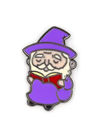 THESE ARE THINGS ENAMEL PIN - READING WIZARD