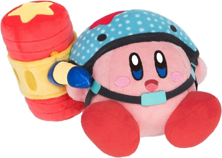 LITTLE BUDDY KIRBY AND THE FORGOTTEN LAND TOY HAMMER KIRBY 4" PLUSH