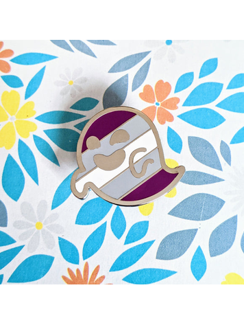 GJENGREY- GRAYSEXUAL PRIDE HARD ENAMEL PIN