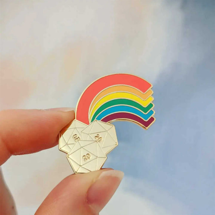 END OF THE RAINBOW- HARD ENAMEL PIN