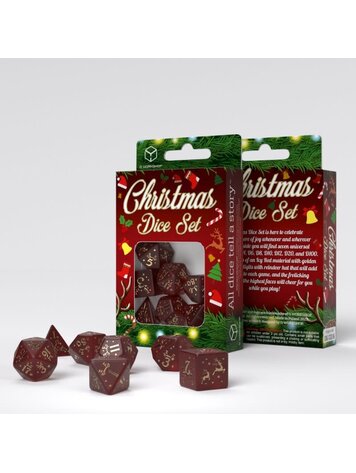 Q WORKSHOP CHRISTMAS DICE SET