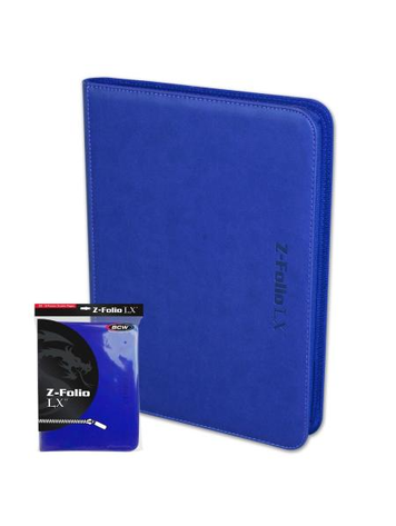BCW BCW Z-FOLIO 9 POCKET LX BINDER BLUE