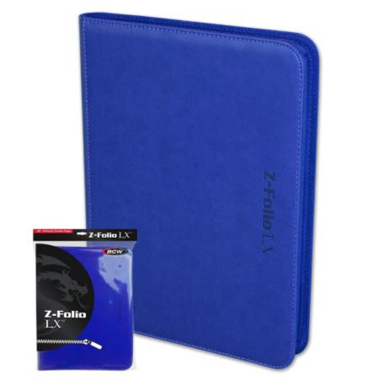 BCW BCW Z-FOLIO 9 POCKET LX BINDER BLUE