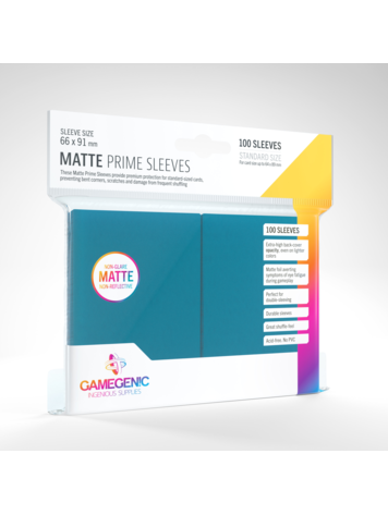 GAMEGENIC GAMEGENIC MATTE PRIME SLEEVES BLUE 100 CT