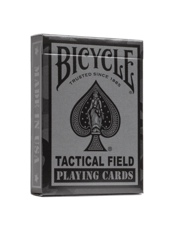 BICYCLE PLAYING CARDS - TACTICAL FIELD (BLACK)