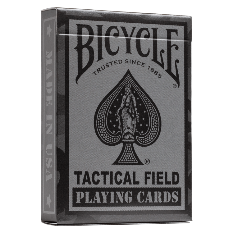 BICYCLE PLAYING CARDS - TACTICAL FIELD (BLACK)