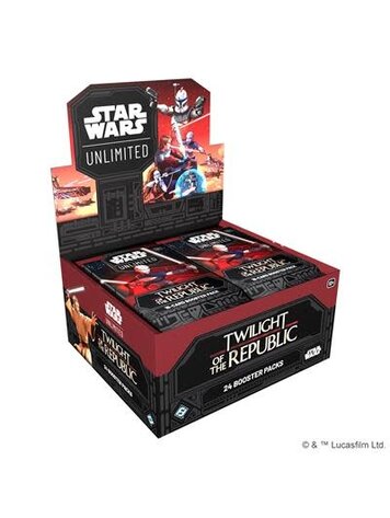 FANTASY FLIGHT GAMES STAR WARS UNLIMITED TWILIGHT OF THE REPUBLIC BOOSTER BOX