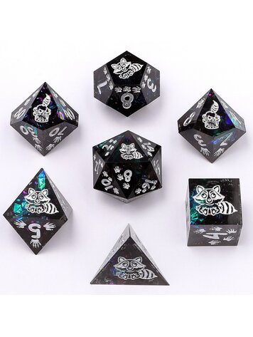 HYMGHO HYMGHO CAPTURED MAGIC HAND SANDED SHARP EDGE RESIN RACCOON'S REWARD