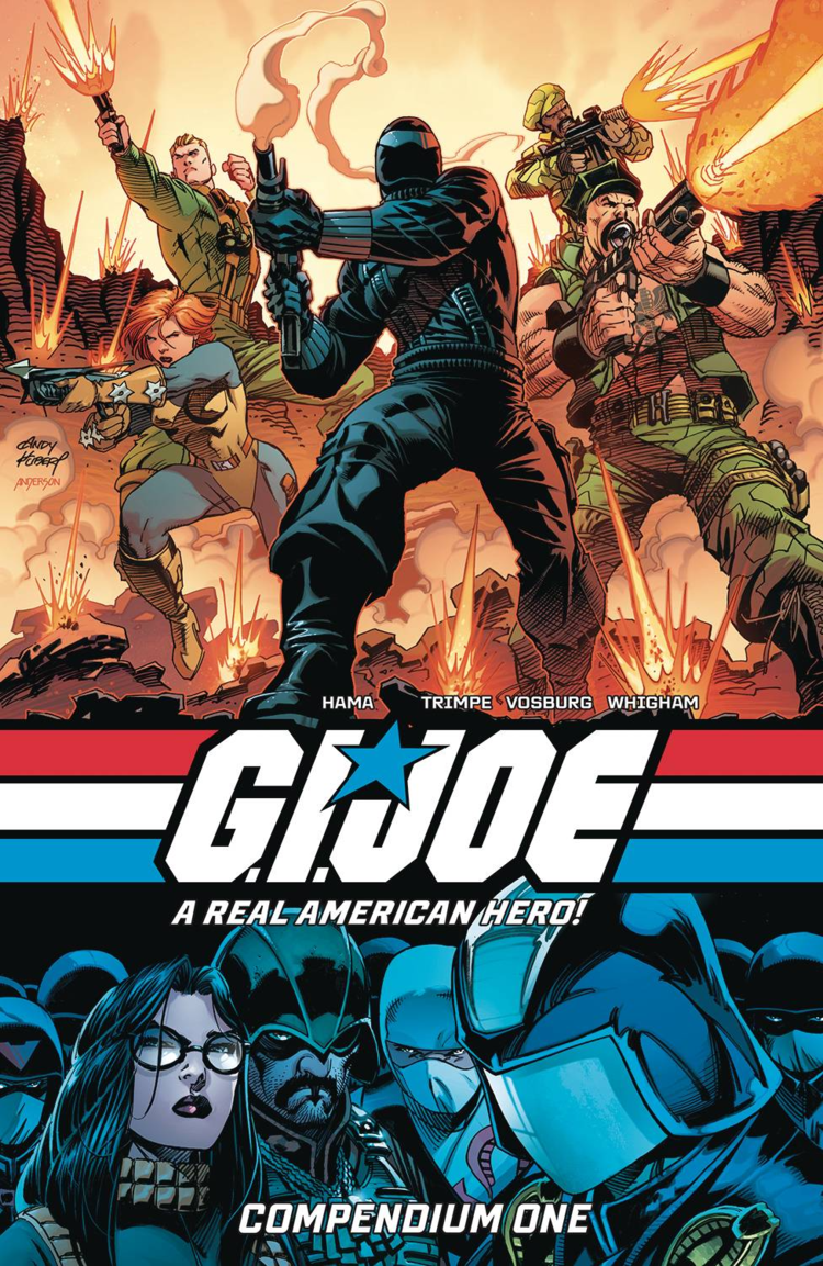 IMAGE COMICS GI JOE A REAL AMERICAN HERO COMPENDIUM TP BOOK 01 BOOK MARKET ANDY KUBERT & BRAD ANDERSON CVR