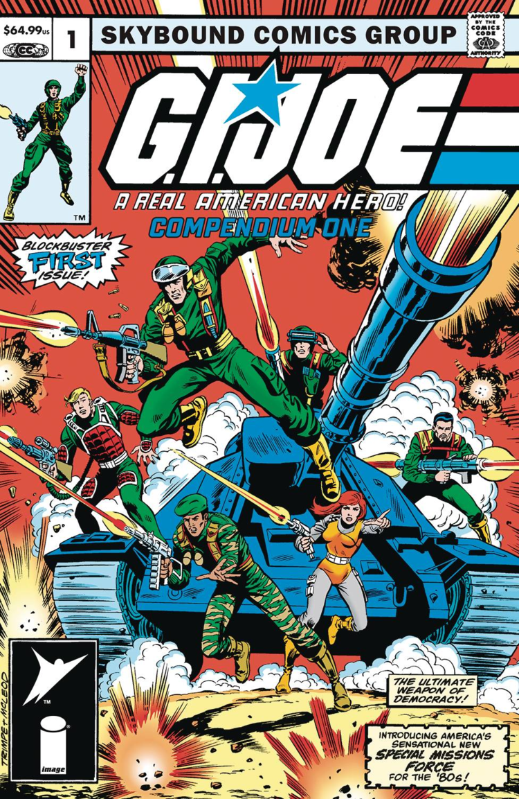 IMAGE COMICS GI JOE A REAL AMERICAN HERO COMPENDIUM TP BOOK 01 DIRECT MARKET EXCLUSIVE HERB TRIMPE & BOB MCLEOD CVR