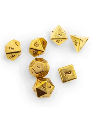 ULTRA PRO D&D 50TH ANNIVERSARY HEAVY 7PC METAL DICE SET