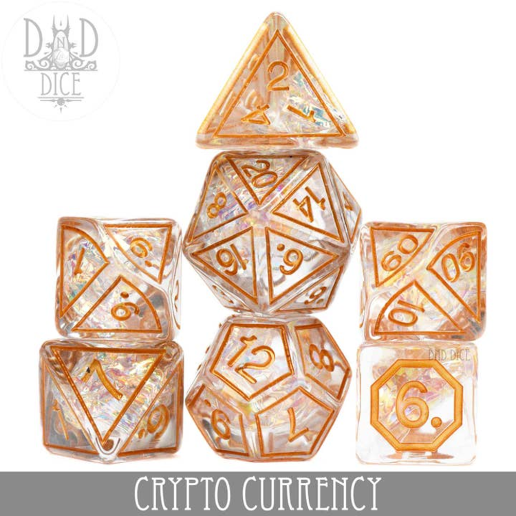 DND DICE CRYPTO CURRENCY RPG DICE SET