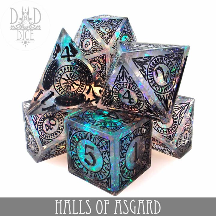 HALLS OF ASGARD HANDMADE RPG DICE SET